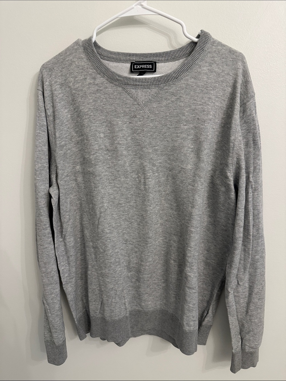Express Gray Crewneck Sweater